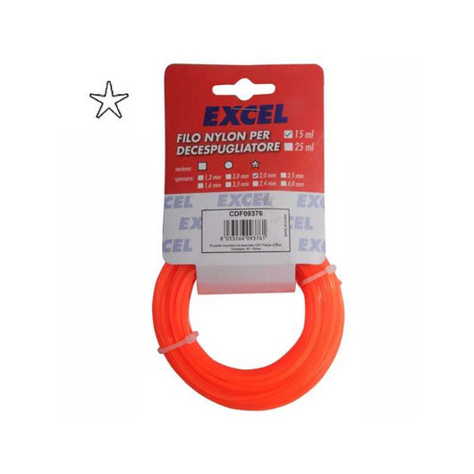 Filo Nylon Pentagono mm 2,4 m 15 Excel 04925