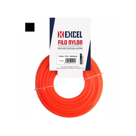 Filo Nylon Quadro Mm 2,4 M 15 Excel 07348