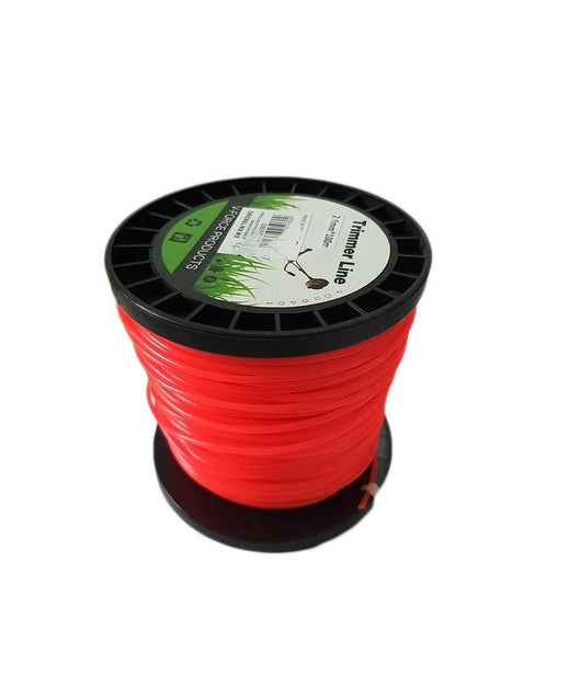 Filo Per Decespugliatore Tondo 2,4mm Bobina 100mt Tagliaerba Cavo Matassa Rosso         