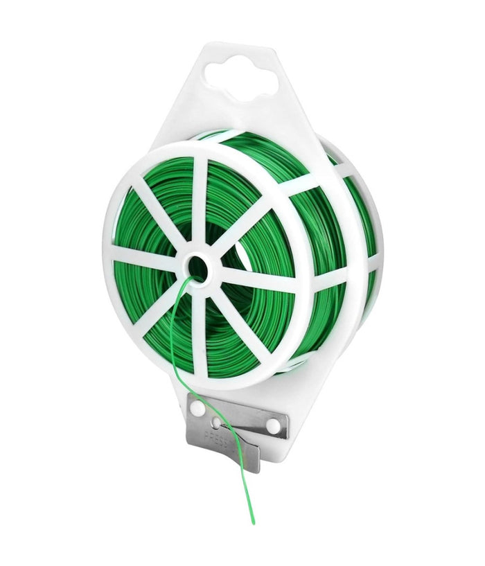 Filo Per Rilegatura Verde Con Taglierina Integrata 60 Metri Per Piante Fiori         