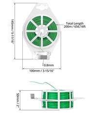 Filo Per Rilegatura Verde Con Taglierina Integrata 60 Metri Per Piante Fiori         