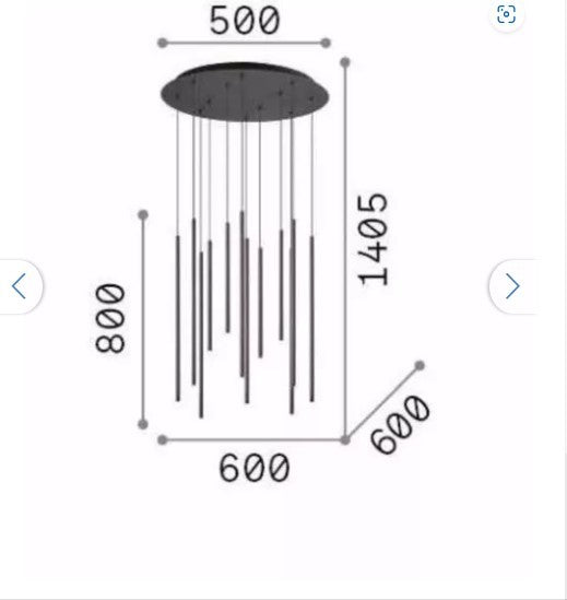 FILO SP12, Sospensione, Ideal Lux