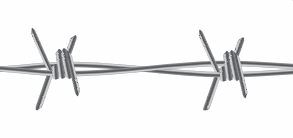 1 pz filo spinato con 4 punte rotolo da 200 mt 2 fili ø 1,7 mm modello leggero zincato per recinzioni concertina ferro spinato cod:ferx.mi.30.s