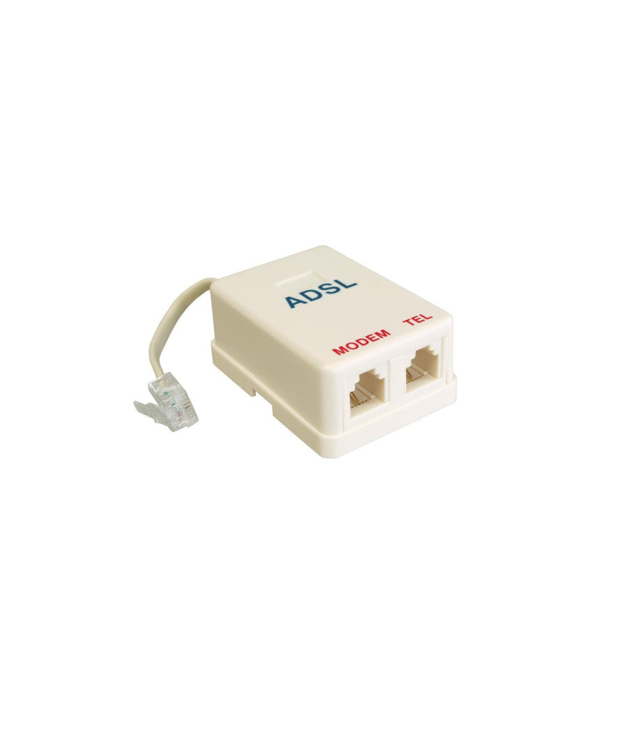 Filtro Adsl Rj11 Telecom Plus Splitter Plug Internet Linea Fax Presa Telefonica         