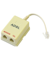 Filtro Adsl Rj11 Telecom Plus Splitter Plug Internet Linea Fax Presa Telefonica         