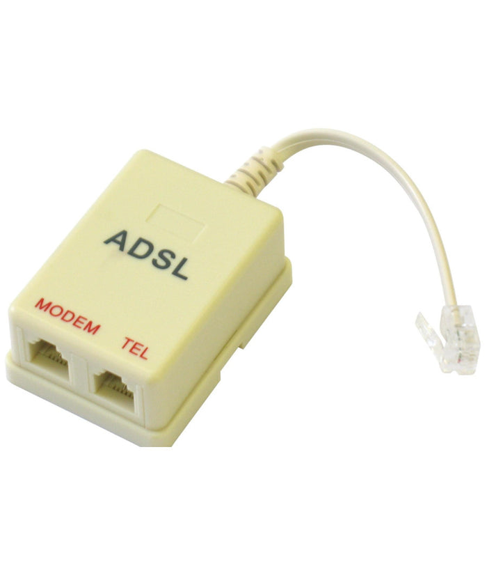 Filtro Adsl Rj11 Telecom Plus Splitter Plug Internet Linea Fax Presa Telefonica         