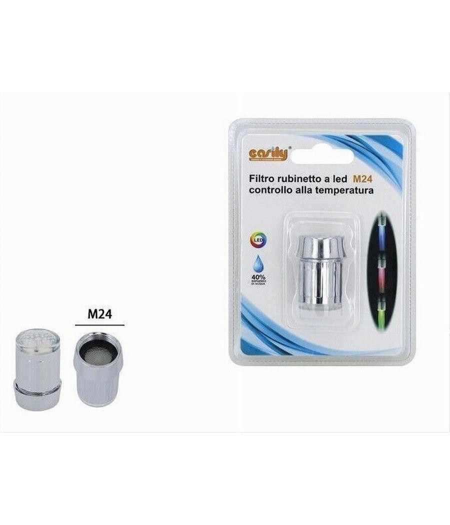 Filtro Aeratore Rubinetto A Led M24 Controllo Temperatura Acqua Rompigetto 79908         