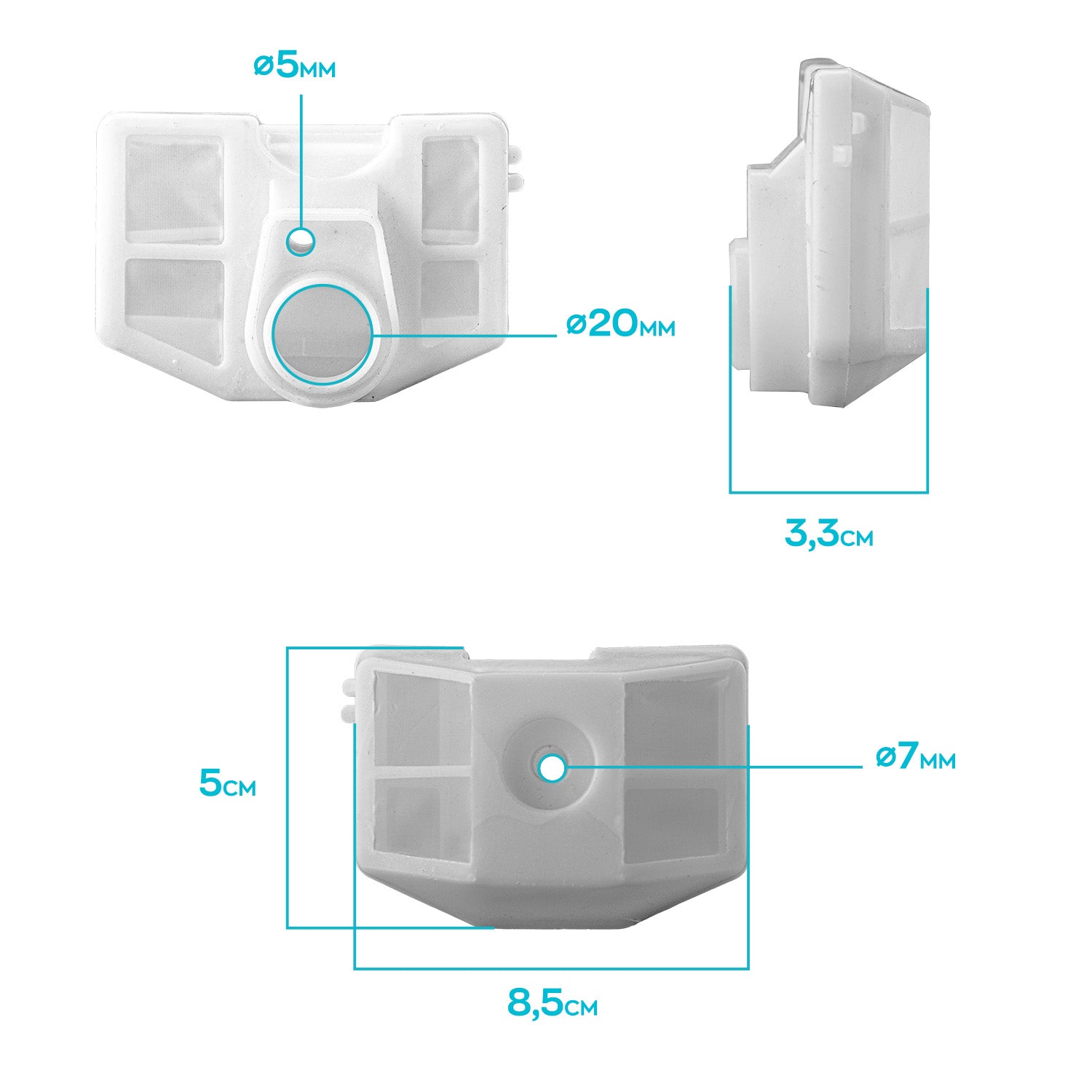 Filtro Dell' Aria Per Motosega 62Cc Ricambio Filtro Aria Compatibile Per Motosega A 2 Tempi 62Cc