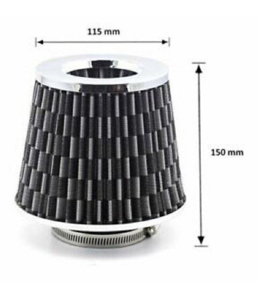 Filtro Aria Carbonio Sportivo A Cono Aspirazione Per Vw Polo Golf 6 7 Tiguan 1 2         