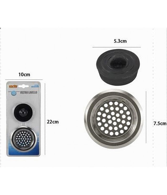 Filtro Con Tappo Per Lavello Lavandino Lavabo Bagno Cucina Rubinetteria 10396         