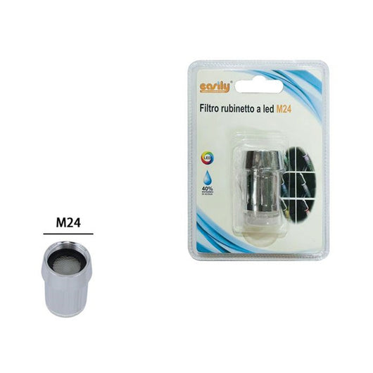 Trade Shop - Filtro Rubinetto A Led Rgb Colorato M24 Aeratore Risparmio Acqua Cucina Bagno 79909         