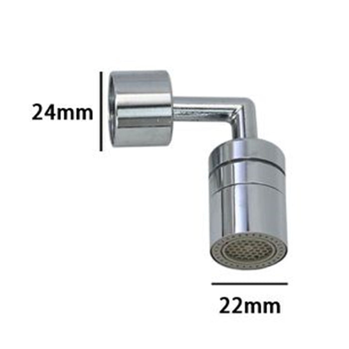 Trade Shop - Filtro Rubinetto Antispruzzo Con Snodo In Metallo Rompigetto Aeratore 22-24mm 87979         