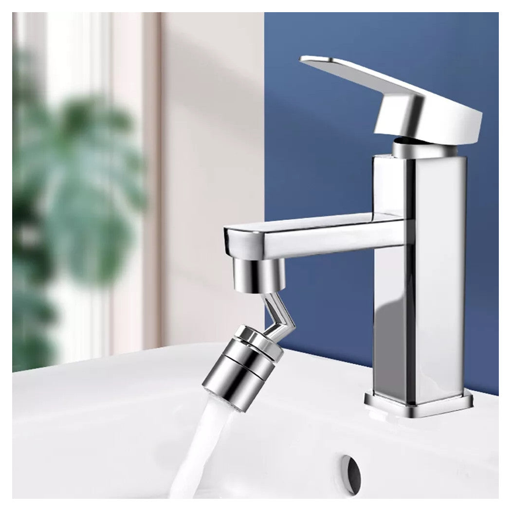 Trade Shop - Filtro Rubinetto Antispruzzo Con Snodo In Metallo Rompigetto Aeratore 22-24mm 87979         