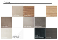 Economica e conveniente Parete di design L.276 con libreria, Bronzo e Mercure ZLCINFNCOMP13-1