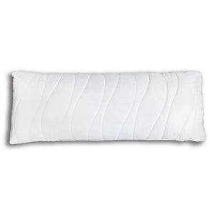 Cuscino lungo da circa 110cm per letto piazza e mezza in fiocco di memory - Comprarredo