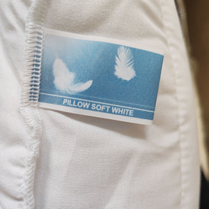 Cuscino lungo da circa 110cm per letto piazza e mezza in fiocco di memory - Comprarredo