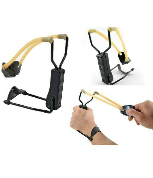 Fionda Sportiva Di Precisione Per Cacciare Pescare Pesci Da Polso Con Elastico         
