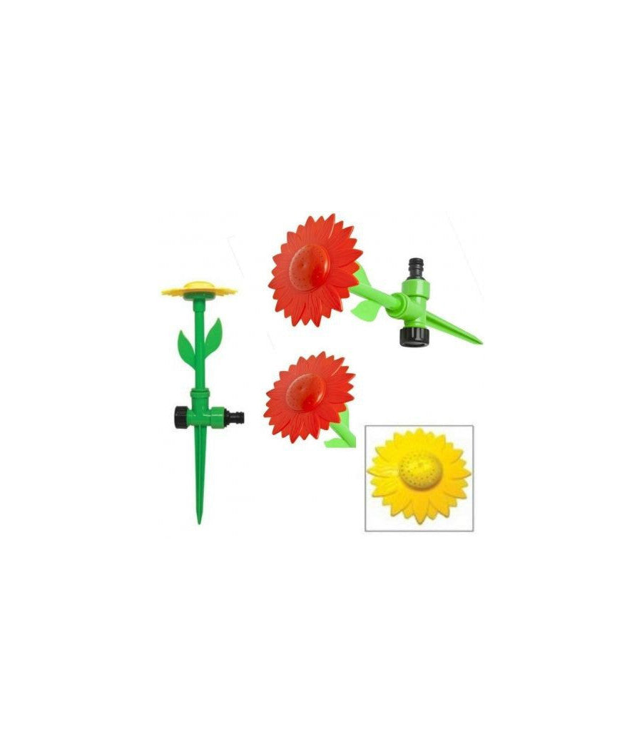 Fiore Irrigatore Girasole Con Picchetto Per Annaffiare Piante Irrigazione Prato         