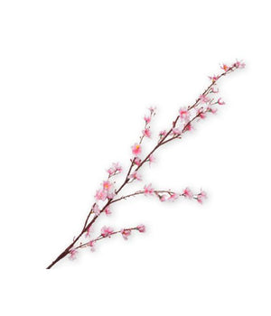 Trade Shop - Fiori Di Pesco Finti Artificiali Primavera Decorazione Interno Esterno 100 Cm - Rosa