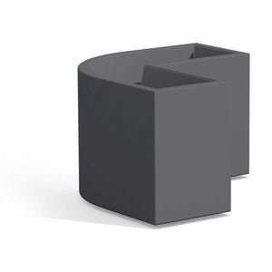 Fioriera Angolare Flowerpot Grigio in Polimero Monacis - Cm 160X35X50 H