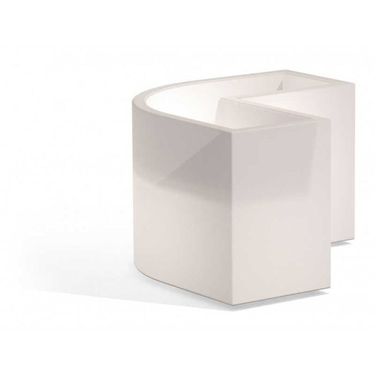 Fioriera Flowerpot Bright Led Multicolor Con Batteria E Solare in Polimero Monacis - Cm 80X35X50 H