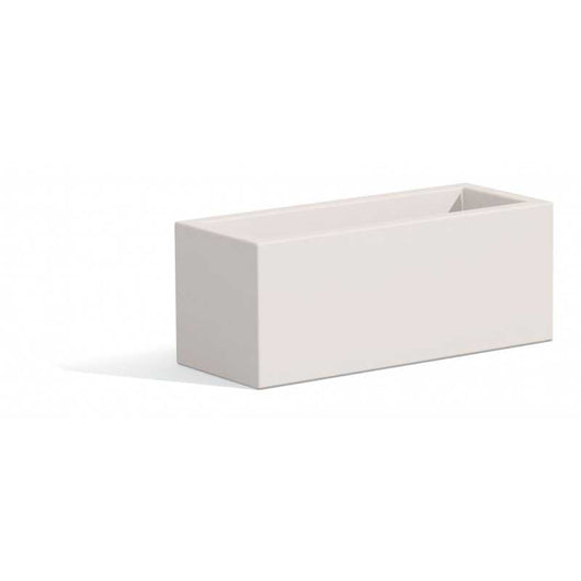 Fioriera Matera Bianco in Polimero Monacis - Cm 100X40X40 H