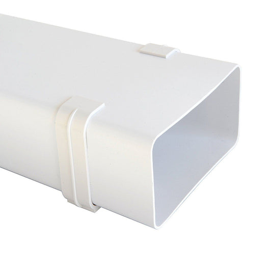 First 150x70mm staffe bianche fermatubo a muro blister con 2pz per tubi rettangolari aerazione cappa