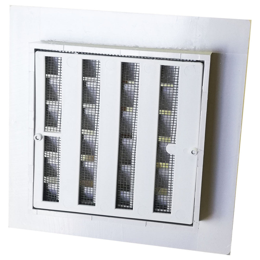 First griglia bianca tipo g da incasso con rete