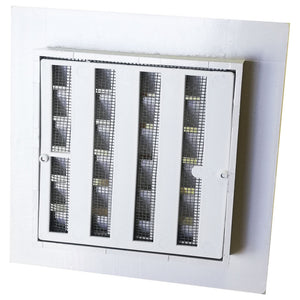 First griglia bianca tipo g da incasso con rete