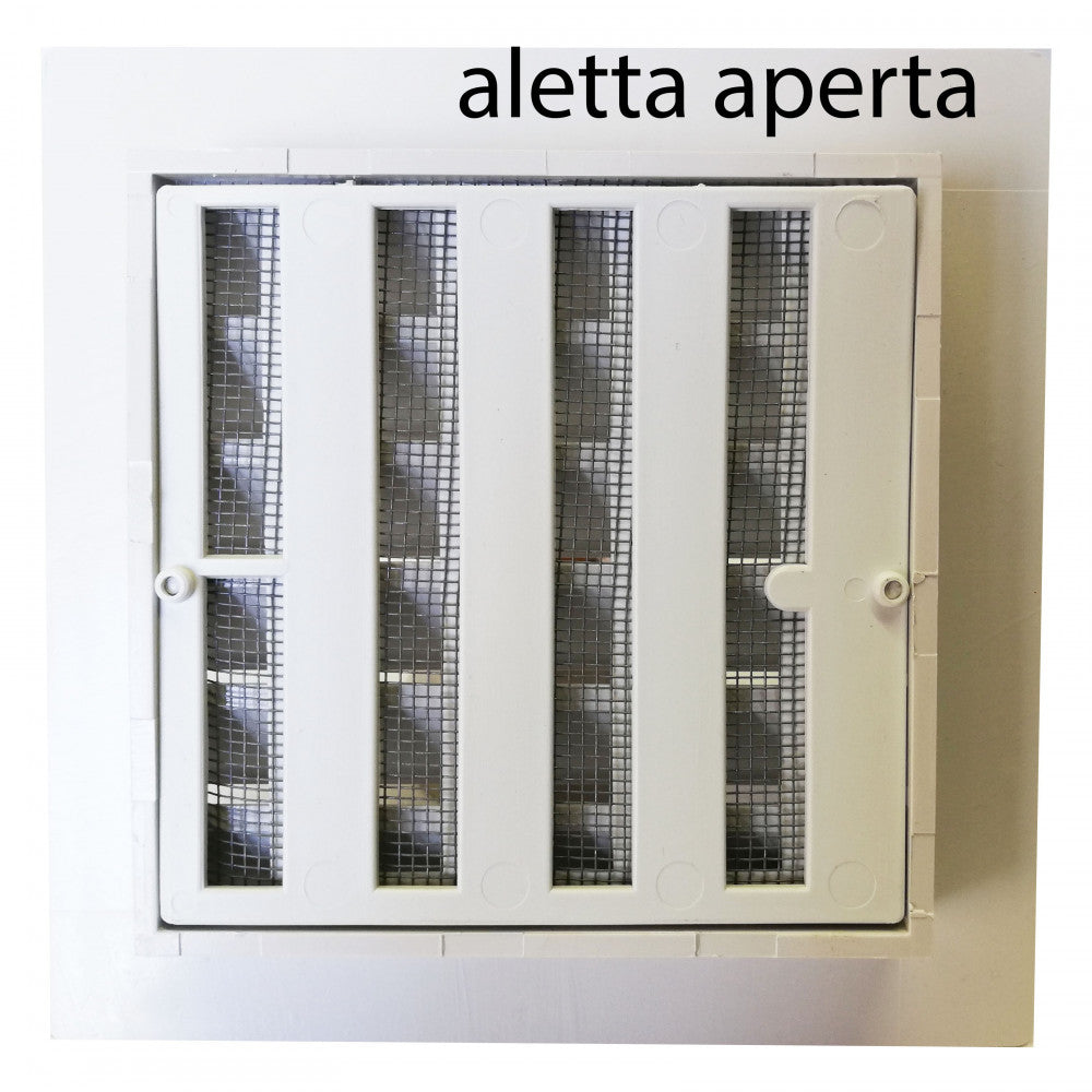 First griglia bianca tipo g da incasso con rete