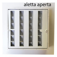 First griglia bianca tipo g da incasso con rete