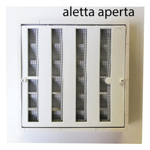 First griglia bianca tipo g da incasso con rete