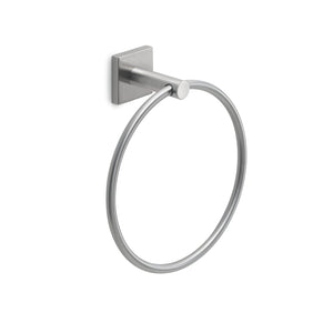 Portasalviette ad anello da muro in acciaio inox AISI 304 e Cromall FJ70 Gedy serie FUJI Satinato