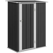 Casetta Porta Attrezzi Capanno in Acciaio Impermeabile 142x84x189cm