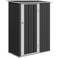 Casetta Porta Attrezzi Capanno in Acciaio Impermeabile 142x84x189cm