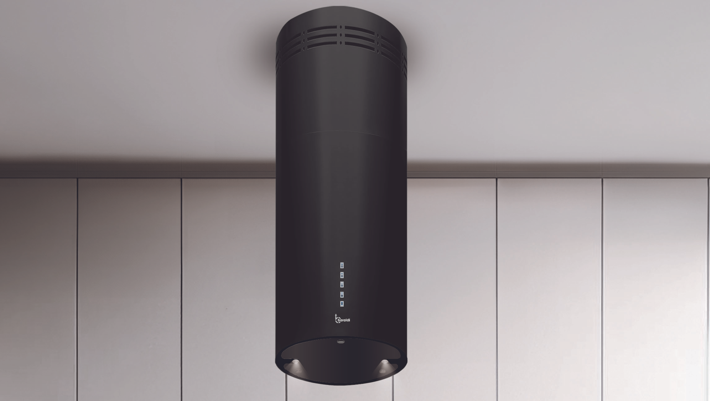 CAPPA RODIA ISOLA cm 30 - Nera - 800 m3/h