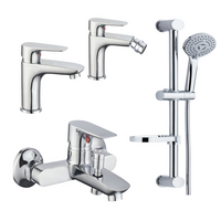 Serie miscelatori da bagno completo di doccia saliscendi