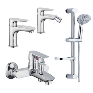 Serie miscelatori da bagno completo di doccia saliscendi