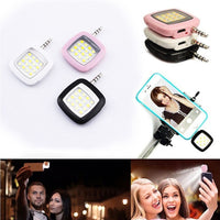 Trade Shop - Flash Portatile 16 Led Light Selfie Luce Fotocamera Android Ios Smartphone -