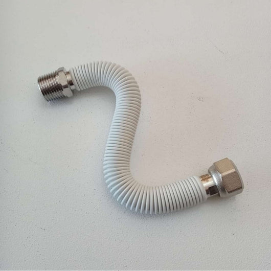 Flessibile acciaio inox rivestito mf 1 pollice allungabile da 10 a 20cm circa