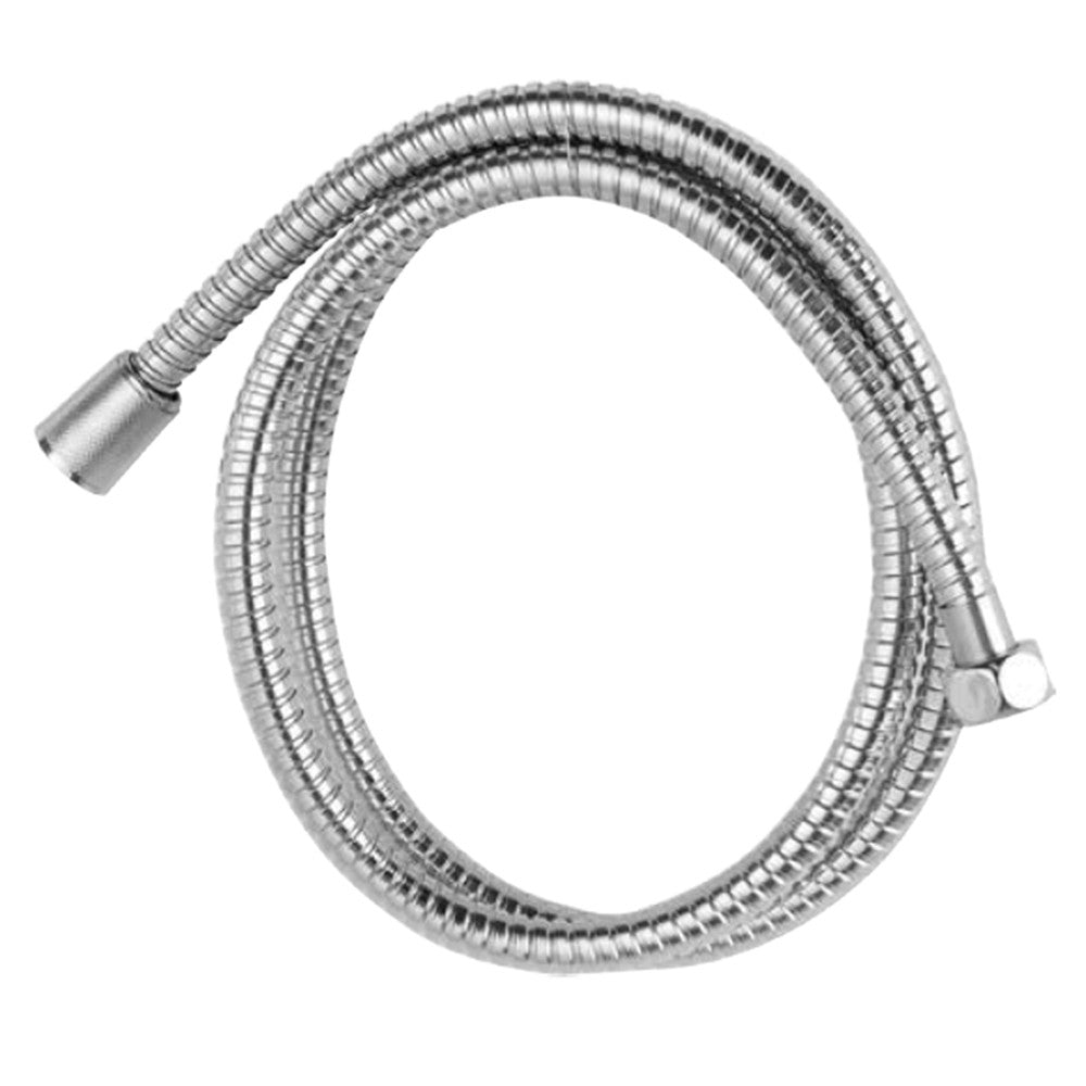 Flessibile Doccia 150 cm Acciaio Cromo con Doppia Aggrafatura