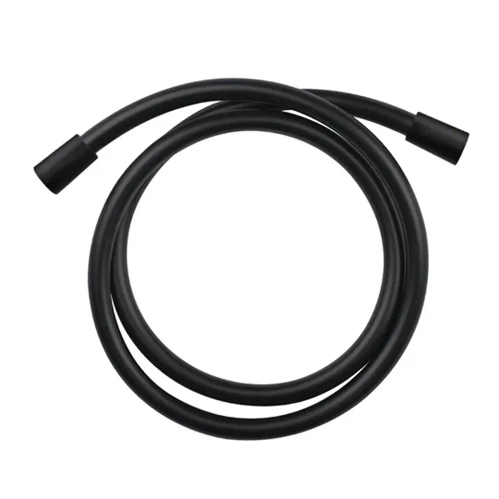 Flessibile doccia nero opaco 150 cm antitorsione in PVC