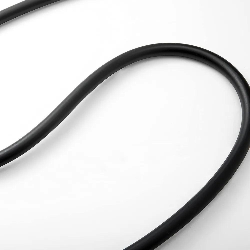 Flessibile doccia nero opaco 150 cm antitorsione in PVC