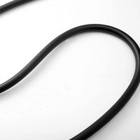 Flessibile doccia nero opaco 150 cm antitorsione in PVC