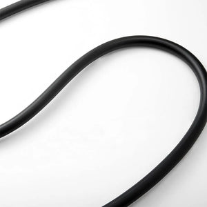 Flessibile doccia nero opaco 150 cm antitorsione in PVC
