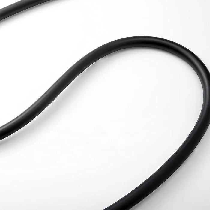 Flessibile doccia nero opaco 150 cm antitorsione in PVC