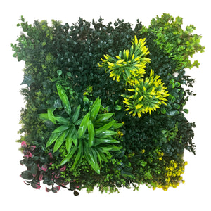 Pannelli Verde Verticale 50×50 cm Ultra-realistici e folti, per interno/esterno Mod. Romantic - Eternal Parquet