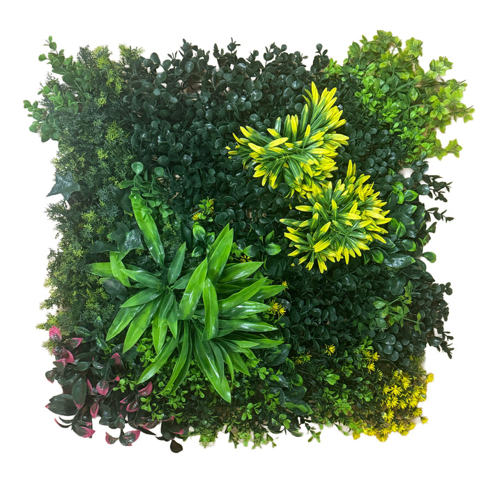 Pannelli Verde Verticale 50×50 cm Ultra-realistici e folti, per interno/esterno Mod. Romantic - Eternal Parquet