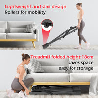 Tapis roulant pieghevole - RATTANTREE - walking pad 12 km/h, facile da piegare, con  APP, Display LED Telecomando per Ufficio Domestico Supporto per Tablet