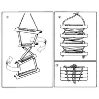 Scaletta pieghevole tipo biscaglina modello twist 4 gradini barca gommone